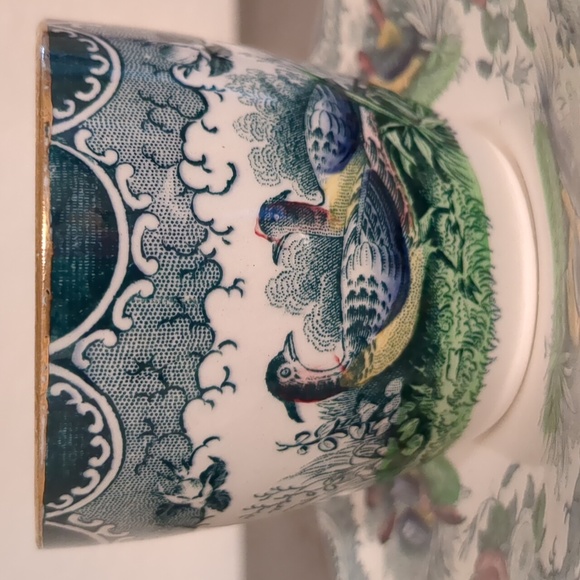 Delicate Teacup Saucer featuring Hand-Painted Partridge Nature Scene - Picture 1 of 6